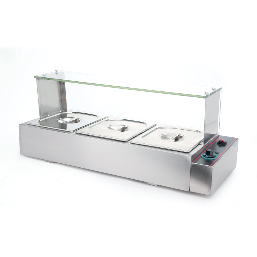 Migsa BN-B22 Baño María Eléctrico De 3 Insertos 1,000W120V