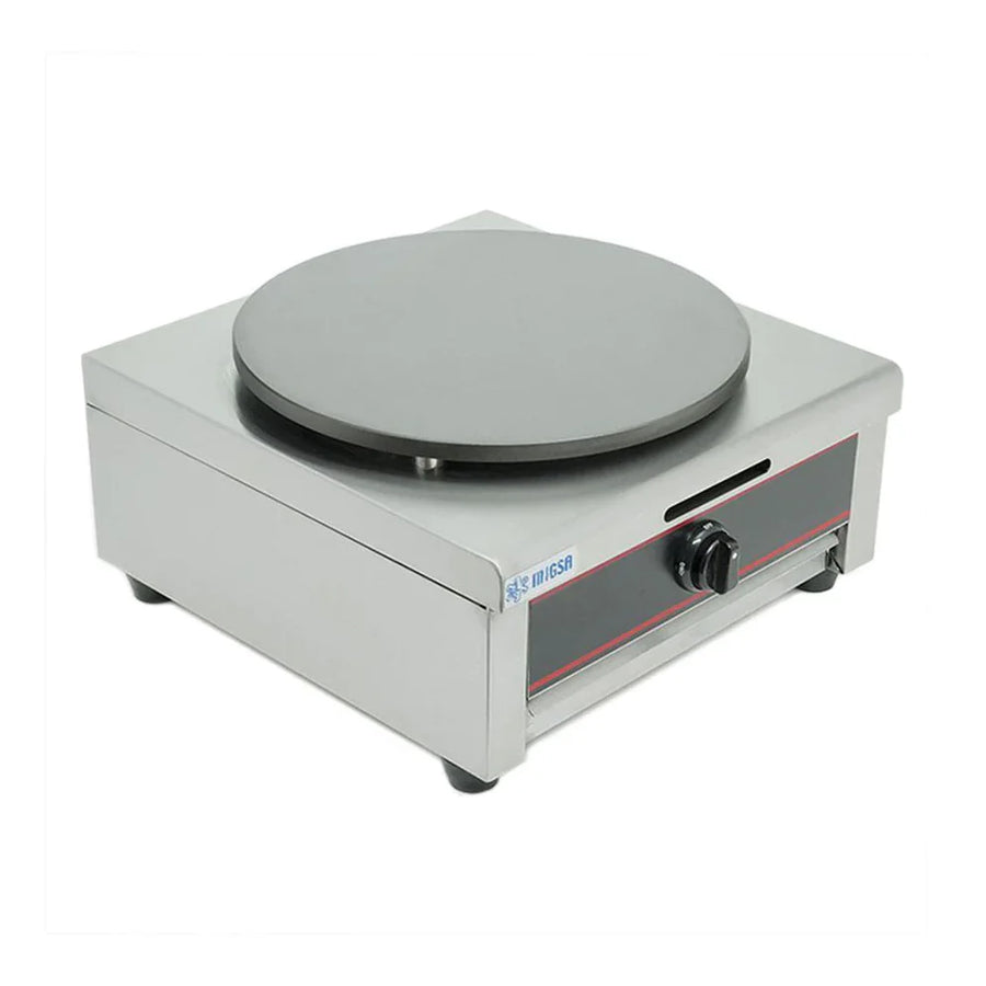 GM-1 MIGSA CREPERA SENCILLA A GAS CON PLATO DE 40 CM Y ENCENDIDO ELECTRÓNICO