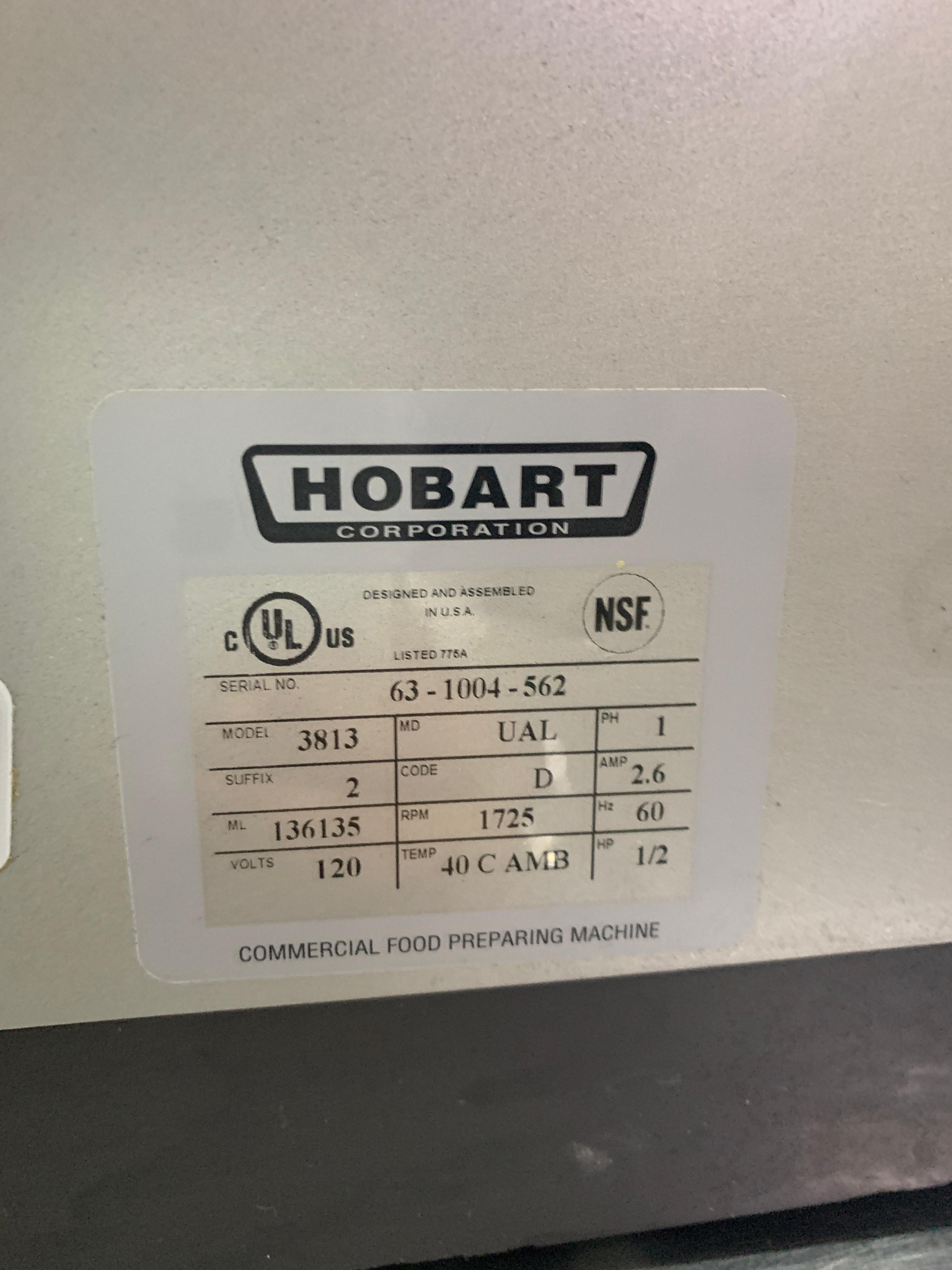 Rebanadora Manual Hobart 3813 (Reacondicionado)