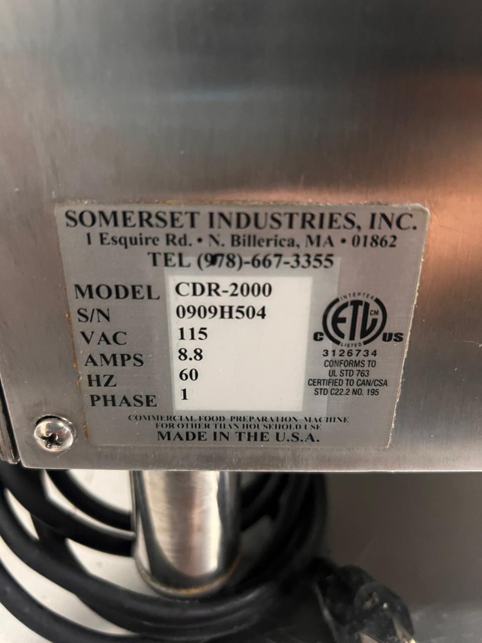 Roladora 20 Pulgadas Somerset CDR2000 (Reacondicionado)