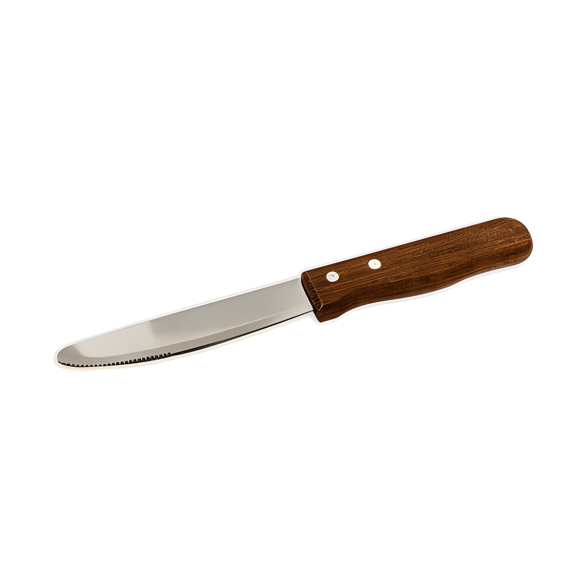Cuchillo de Mesa con Mango de Madera Bonne Corte fino 5" punta redonda