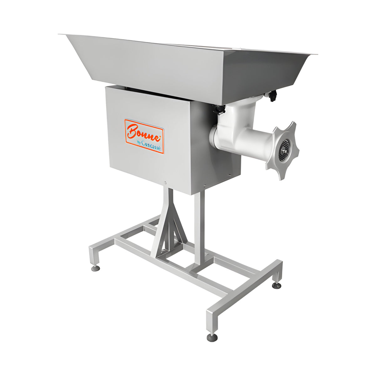 Molino de Carne #32 de Acero Estañado Bonne 5 HP 220 V 3F Con pedestal