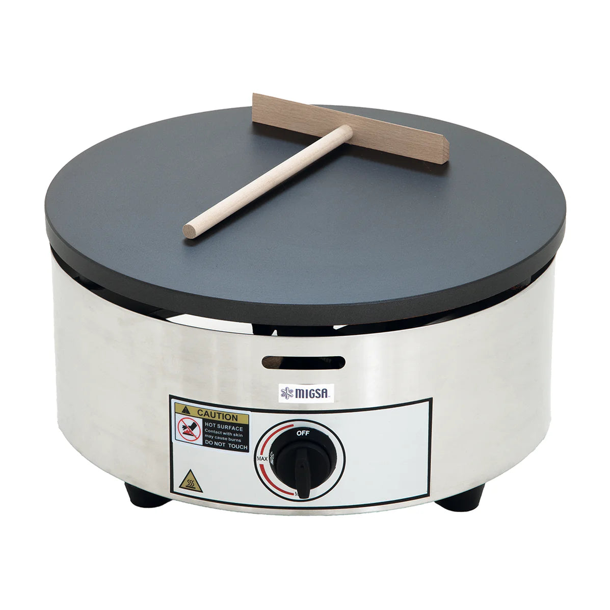 CM-04G MIGSA  CREPERA CIRCULAR A GAS 40 CM CON ENCENDIDO ELECTRÓNICO