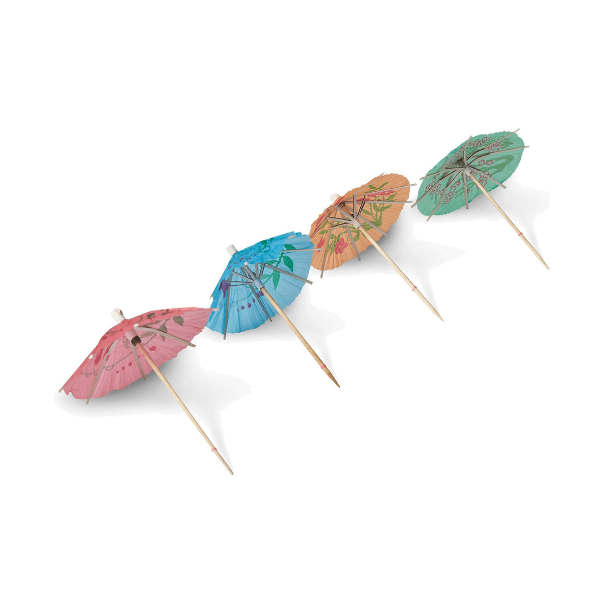 Sombrillas Decorativas de Madera y Papel (144 Piezas) Concassé