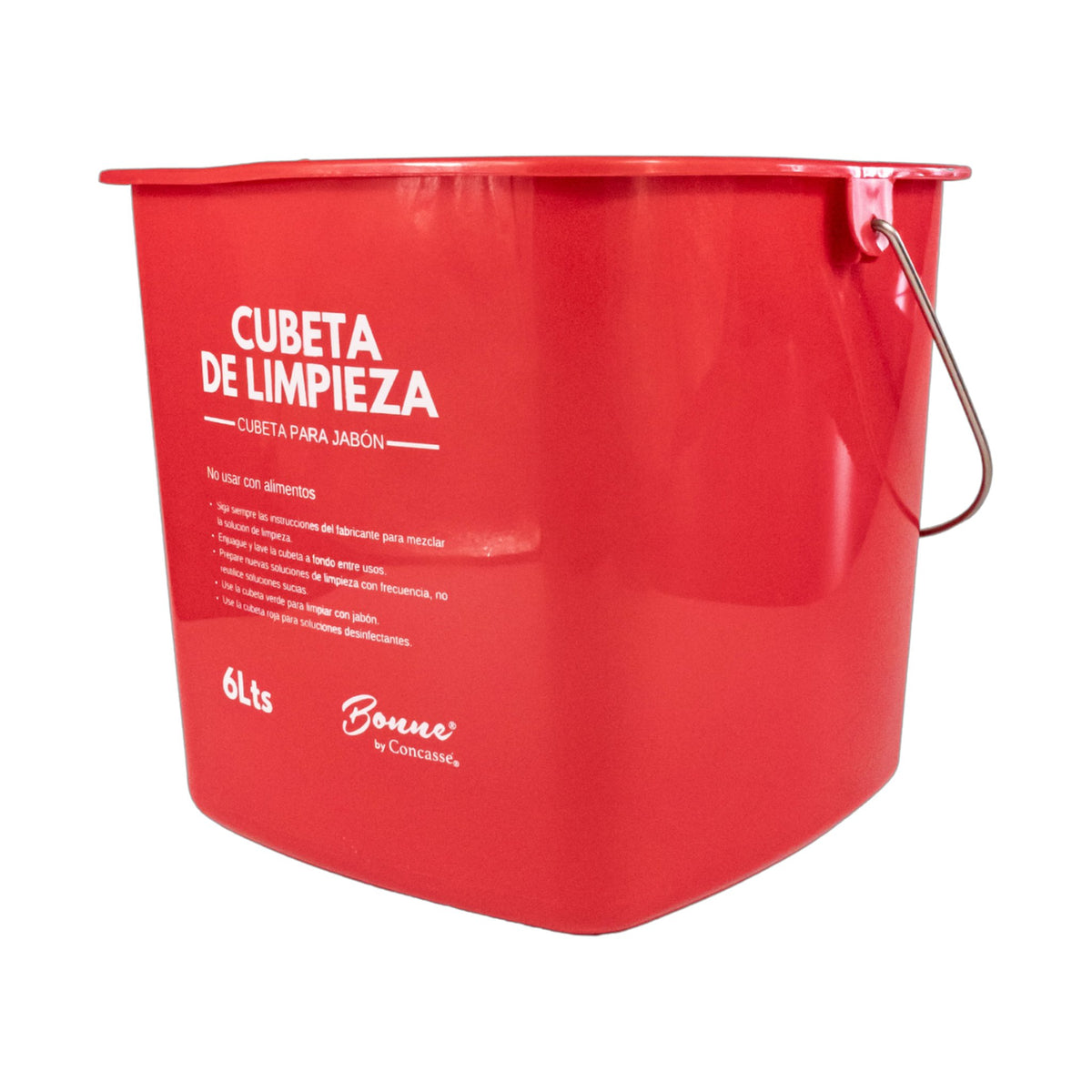 Tina para Limpieza 6 L Concassé Rojo (sanitizante) #Color_Rojo (sanitizante)