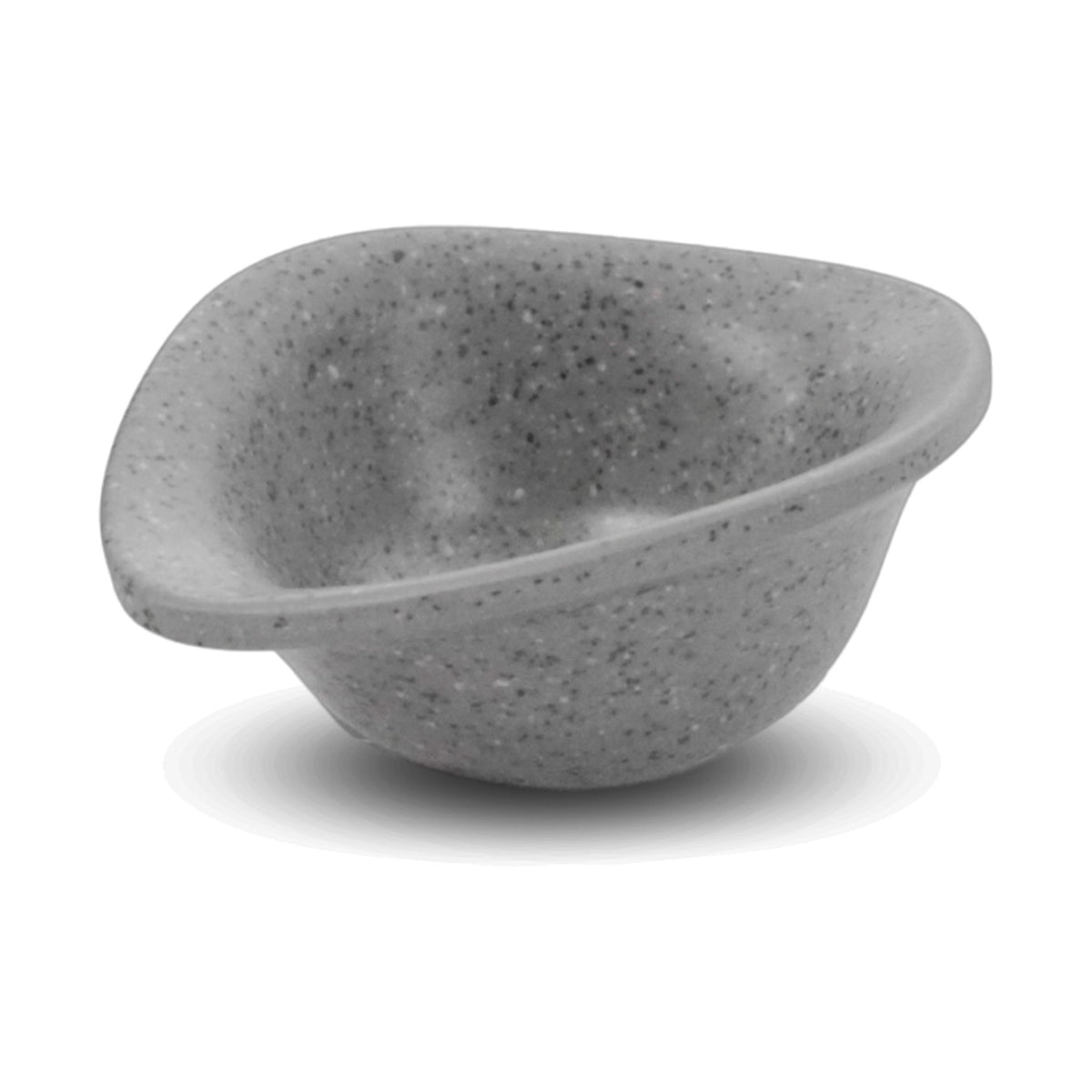 Tazón Cónico de Melamina 9 cm Gris Concassé