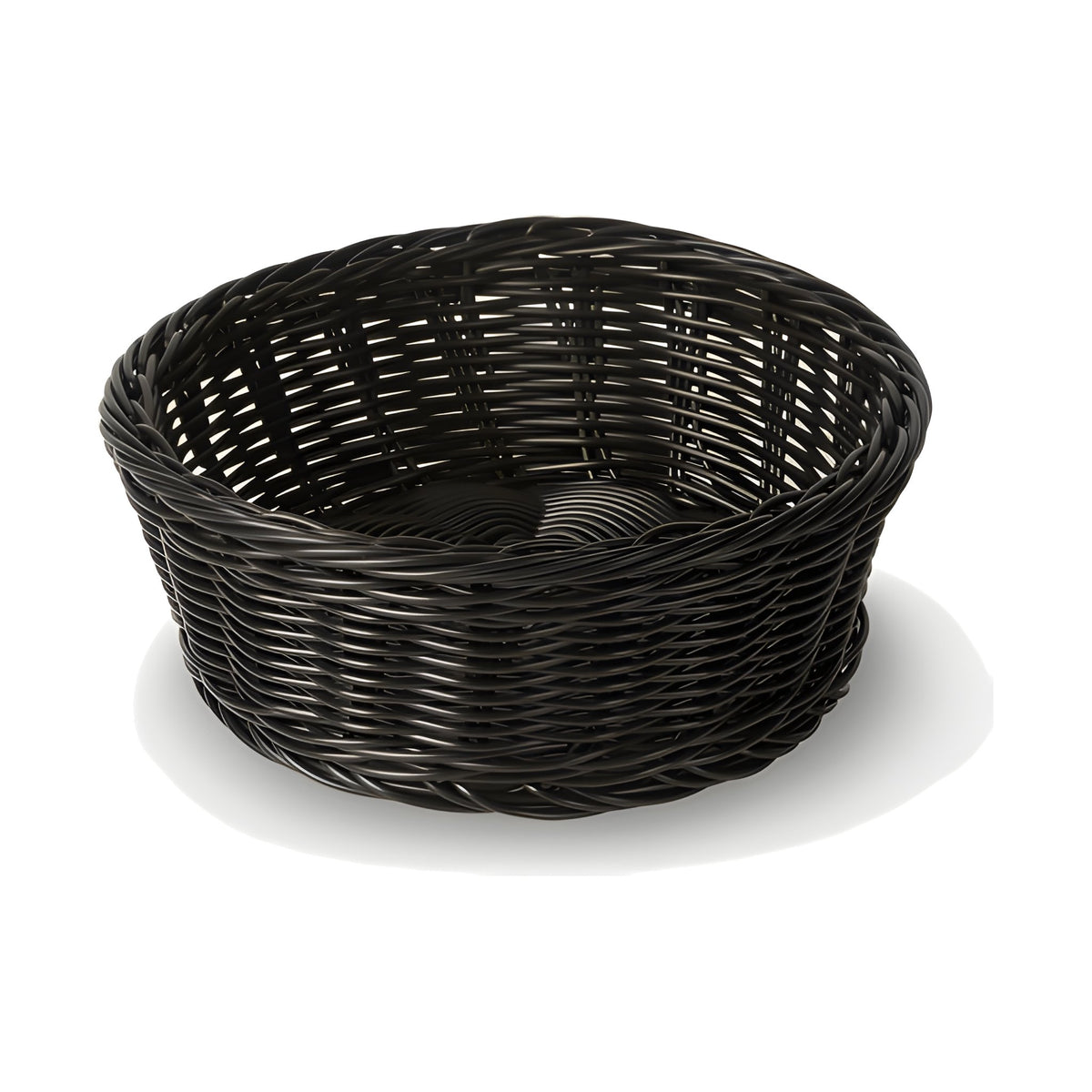 Cesta Tejida Redonda 8.3" x 3.1" Concassé Negro