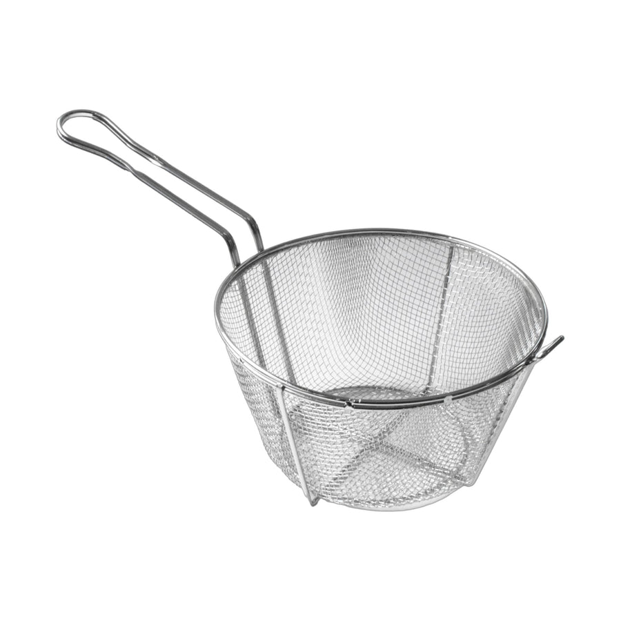 Canastilla Redonda para Freír Reforzada Niquelada Concassé 8 x 5"