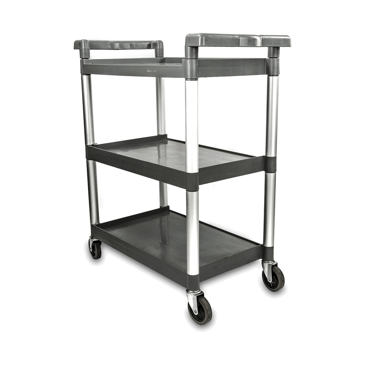 Carro de Servicio de 3 Repisas Gris Concassé 33 1/4" x 17" x 37 1/2"