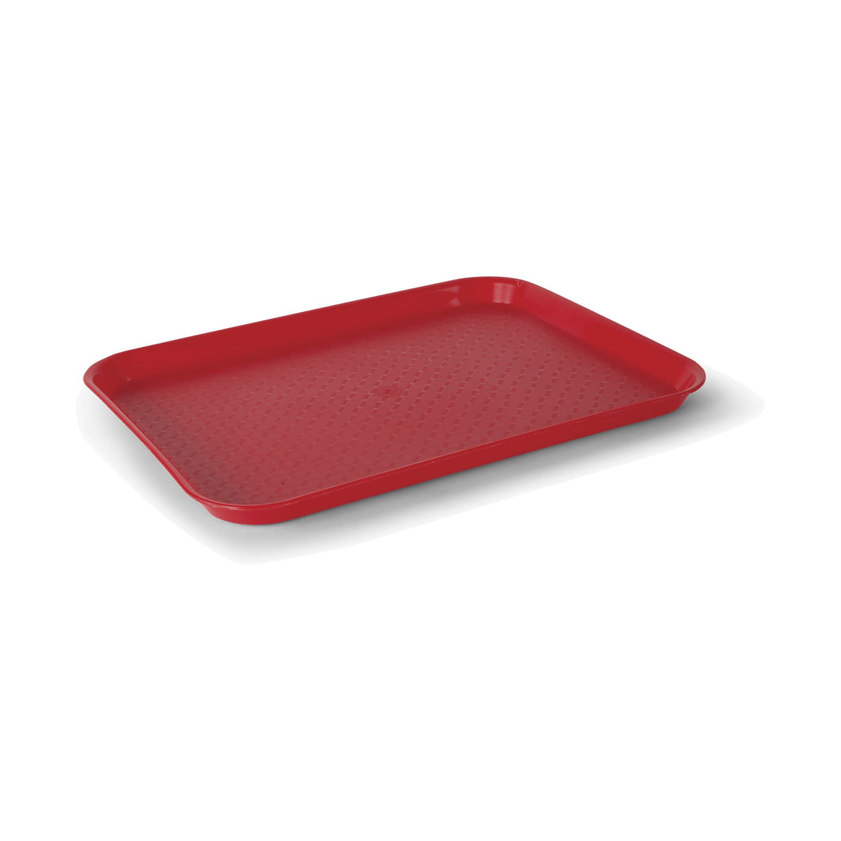 Charola Antiderrapante de Polipropileno Concassé 10" x 14" Rojo