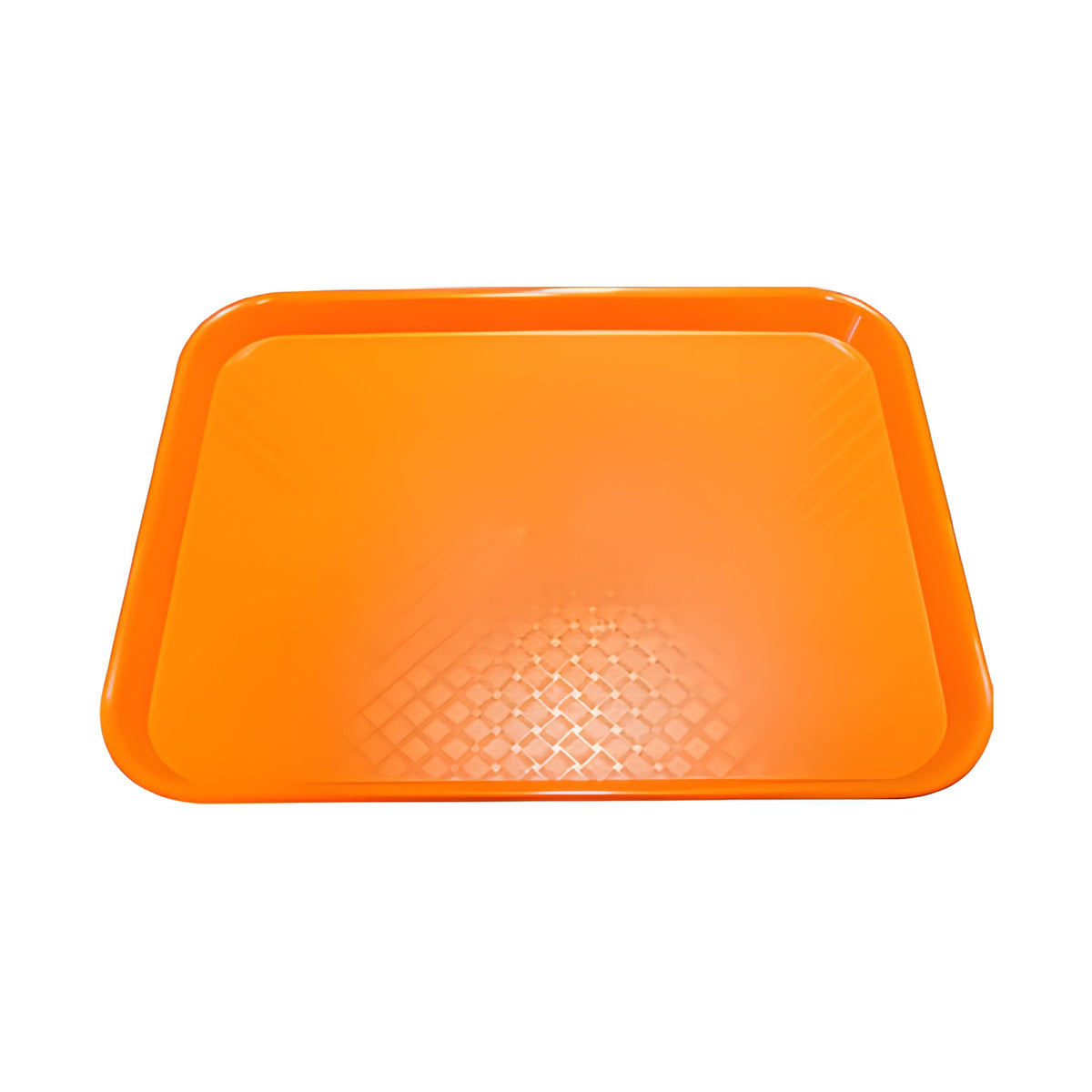 Charola Antiderrapante de Polipropileno Concassé 10" x 14" Naranja