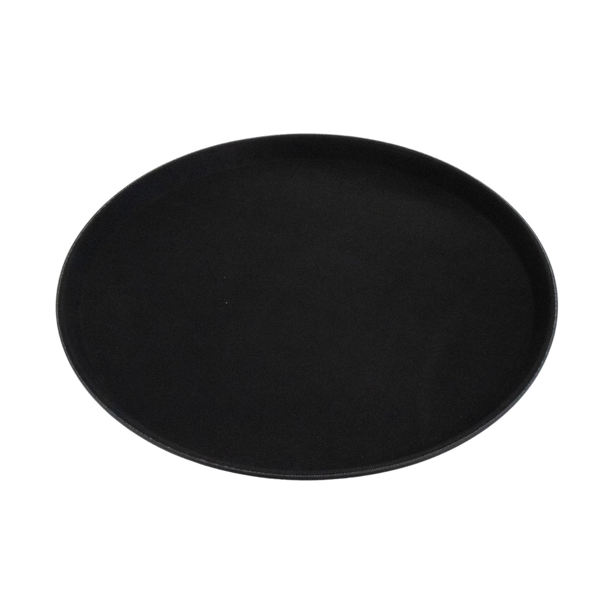 Charola Redonda Antiderrapante Concassé 14" Negro #Color_Negro