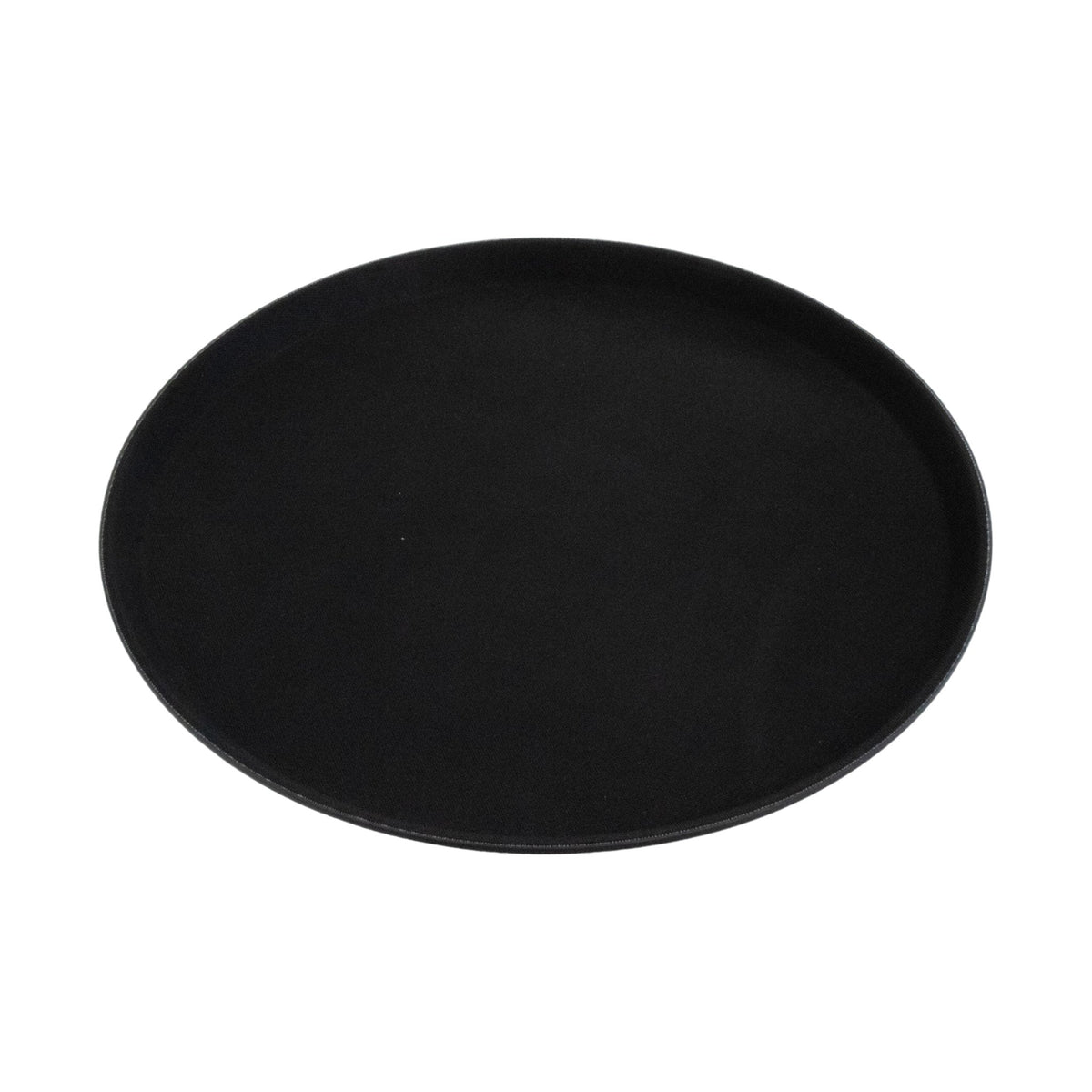 Charola Redonda Antiderrapante Concassé 16" Negro #Color_Negro