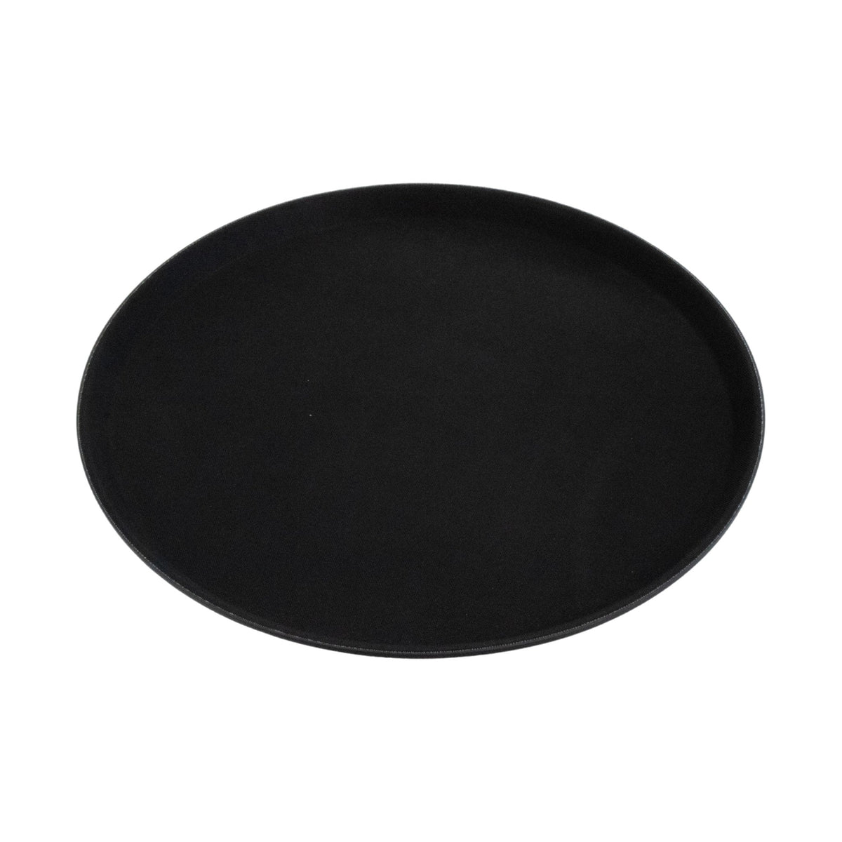 Charola Redonda Antiderrapante Concassé 18" Negro #Color_Negro