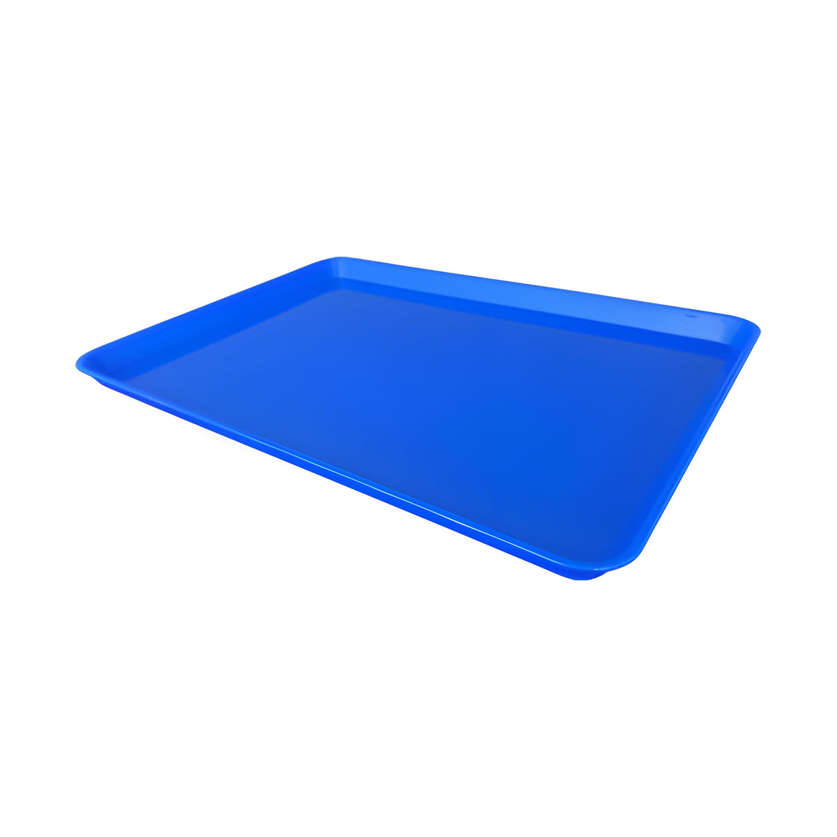 Charola de Servicio Antiderrapante de Policarbonato 14" x 18" Concassé Azul #Color_Azul