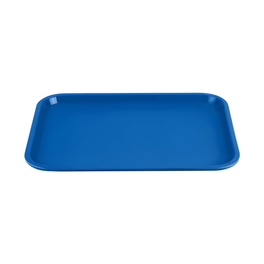 Charola de Servicio Antiderrapante de Policarbonato 14" x 18" Concassé Azul #Color_Azul