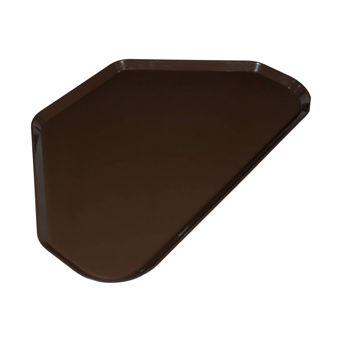 Charola Trapezoidal de Policarbonato 14" x 22" Café Concassé