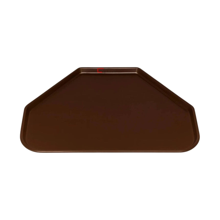 Charola Trapezoidal de Policarbonato 14" x 22" Café Concassé