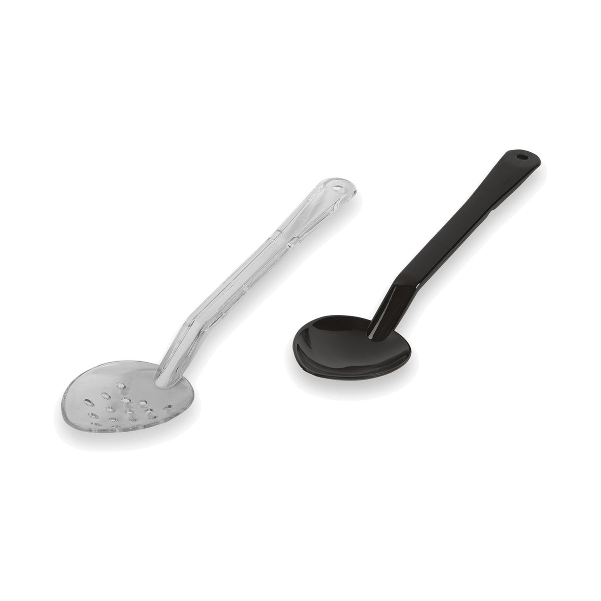 Cuchara de Policarbonato Concassé 11" perforada Transparente #Color_Transparente
