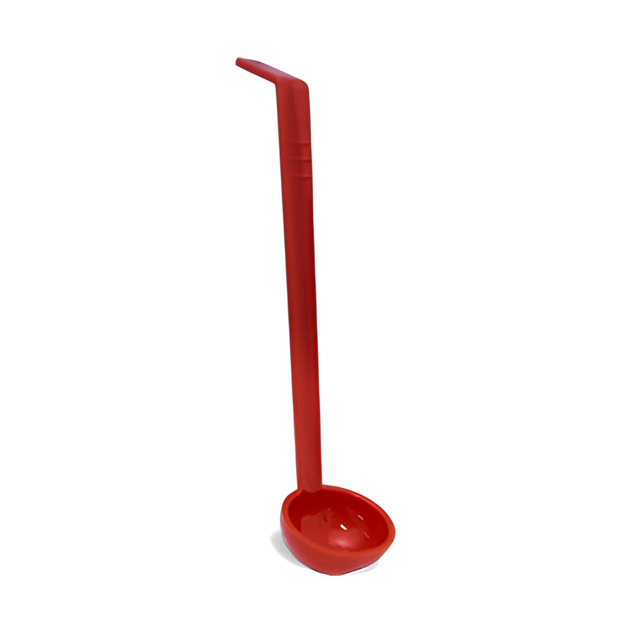 Cucharón de Policarbonato para Aderezo 1 oz Concassé Rojo #Color_Rojo