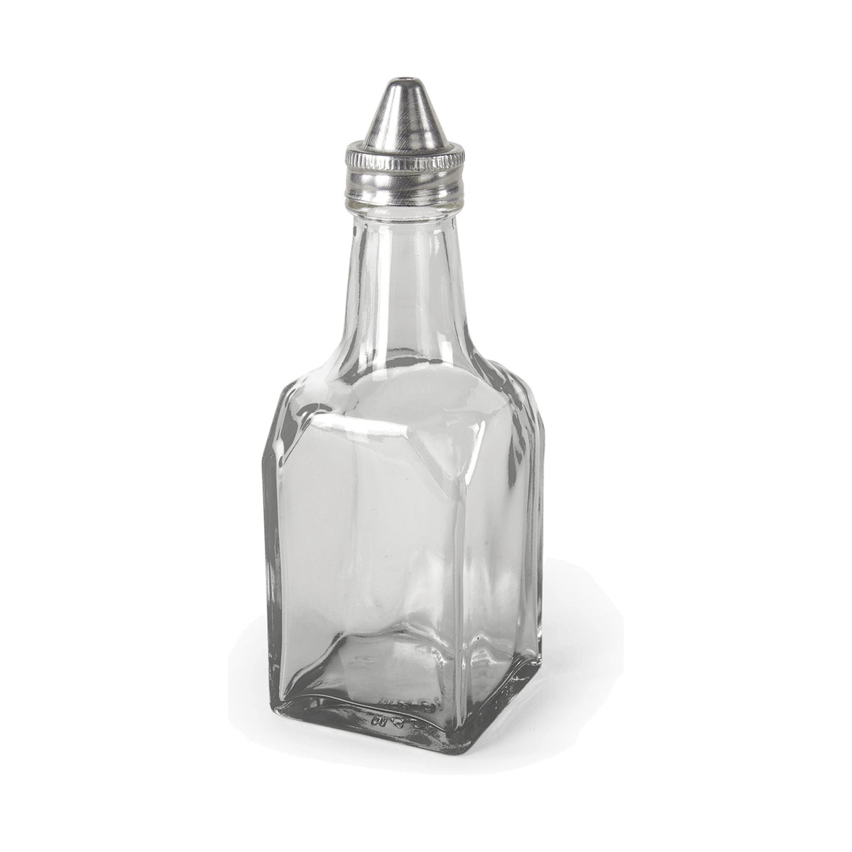 Botella Cuadrada de Vidrio para Vinagre o Aceite 6 oz Concassé