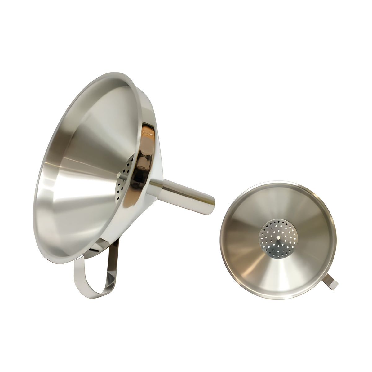Embudo con Colador Removible de Acero Inoxidable Concassé 5"