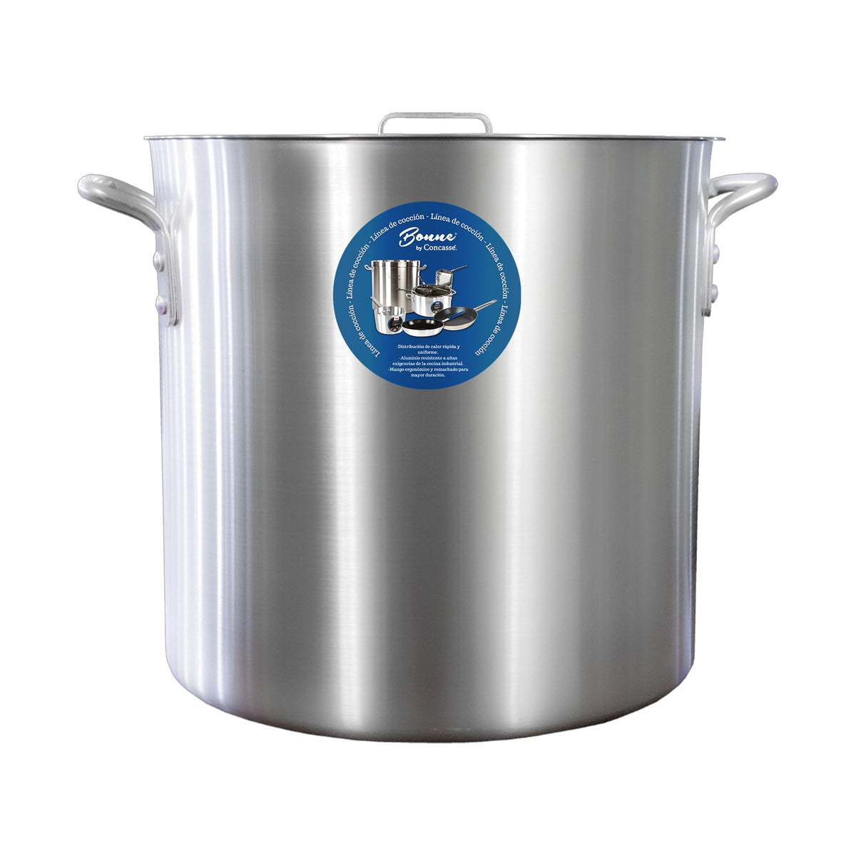 Olla de Aluminio Triple Fuerte con Tapa Concassé 100 L (51 x 47 cm)