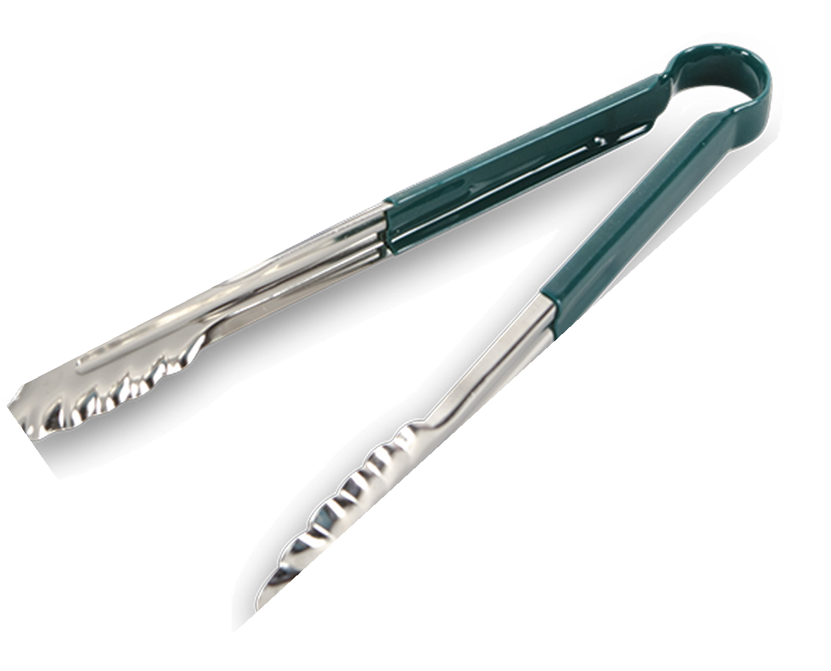 Pinza de Acero Inoxidable con Cubierta de Plástico Concassé Verde #Color_Verde