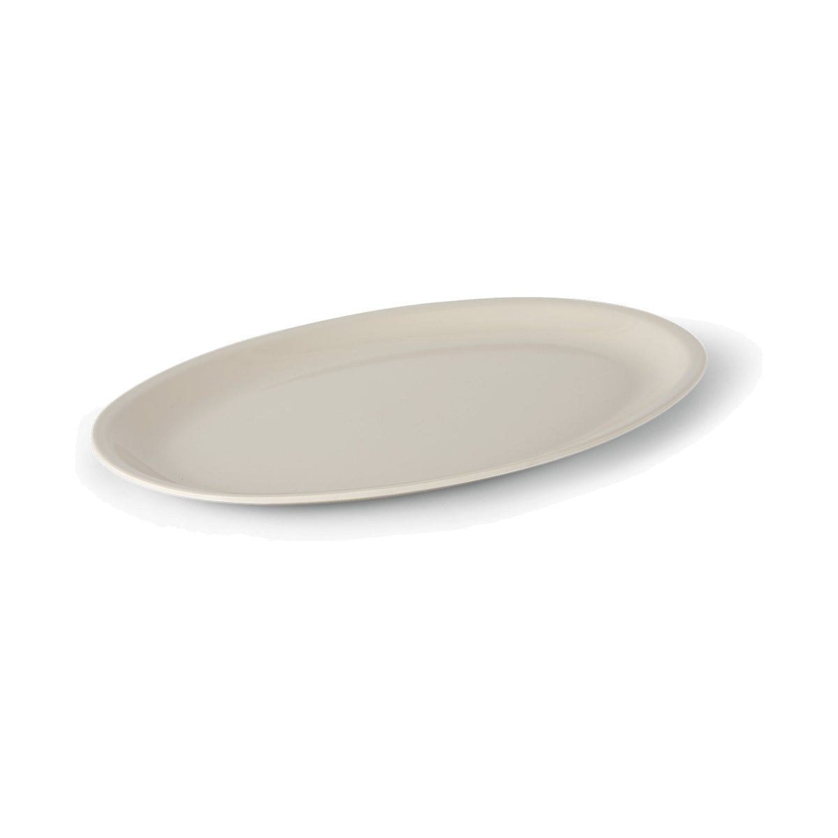 Platón Oval de Melamina Concassé 22 cm Beige #Color_Beige