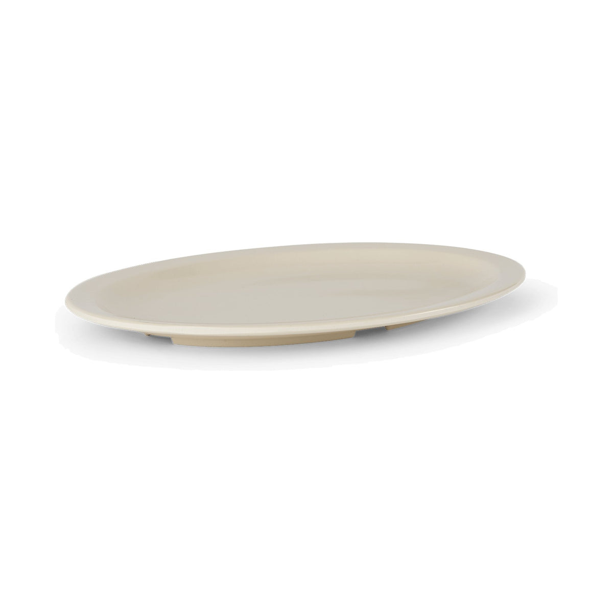 Platón Oval de Melamina Concassé 33.9 cm Beige #Color_Beige