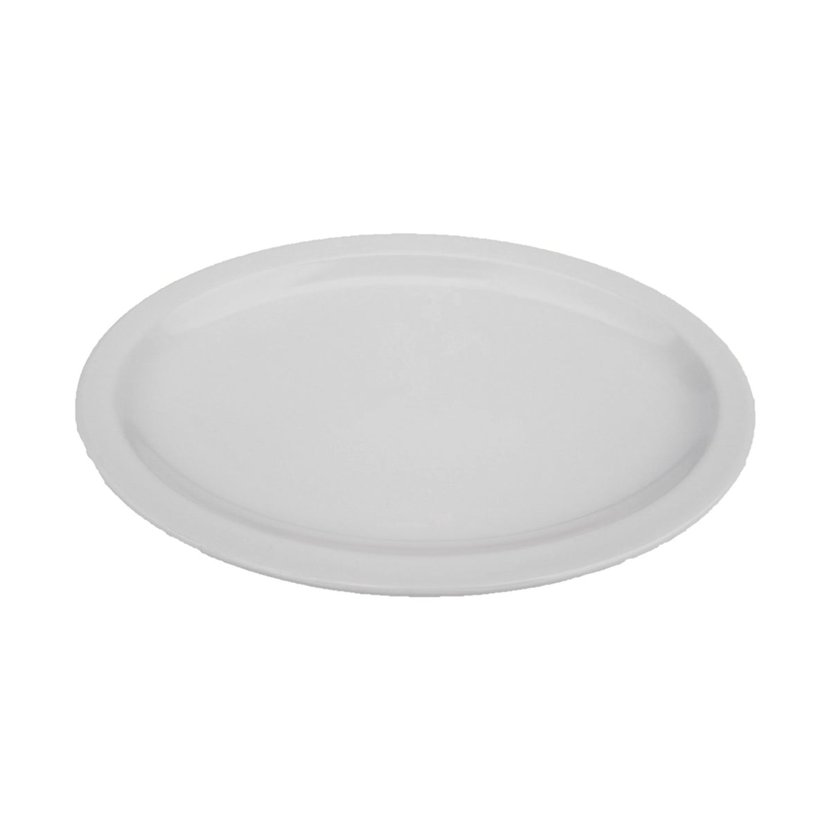 Platón Oval de Melamina Concassé 29 cm Blanco #Color_Blanco