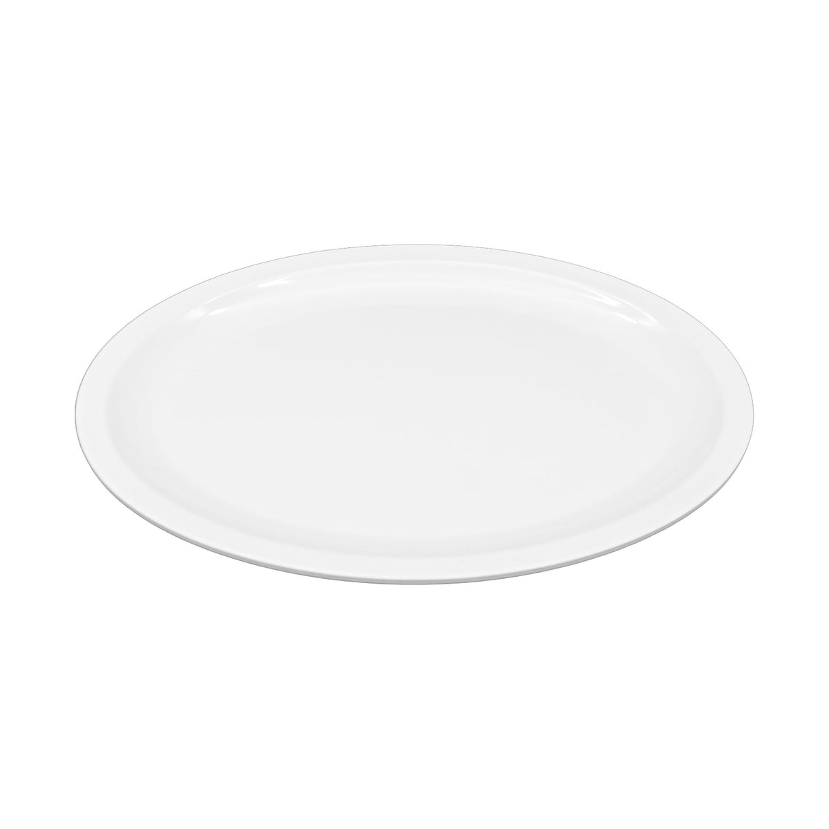 Platón Oval de Melamina Concassé 22 cm Blanco #Color_Blanco