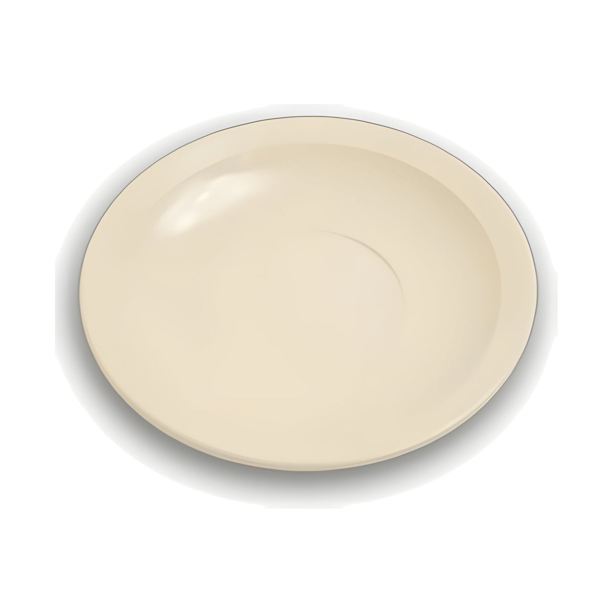 Plato para Taza Estibable de Melamina Concassé Beige #Color_Beige