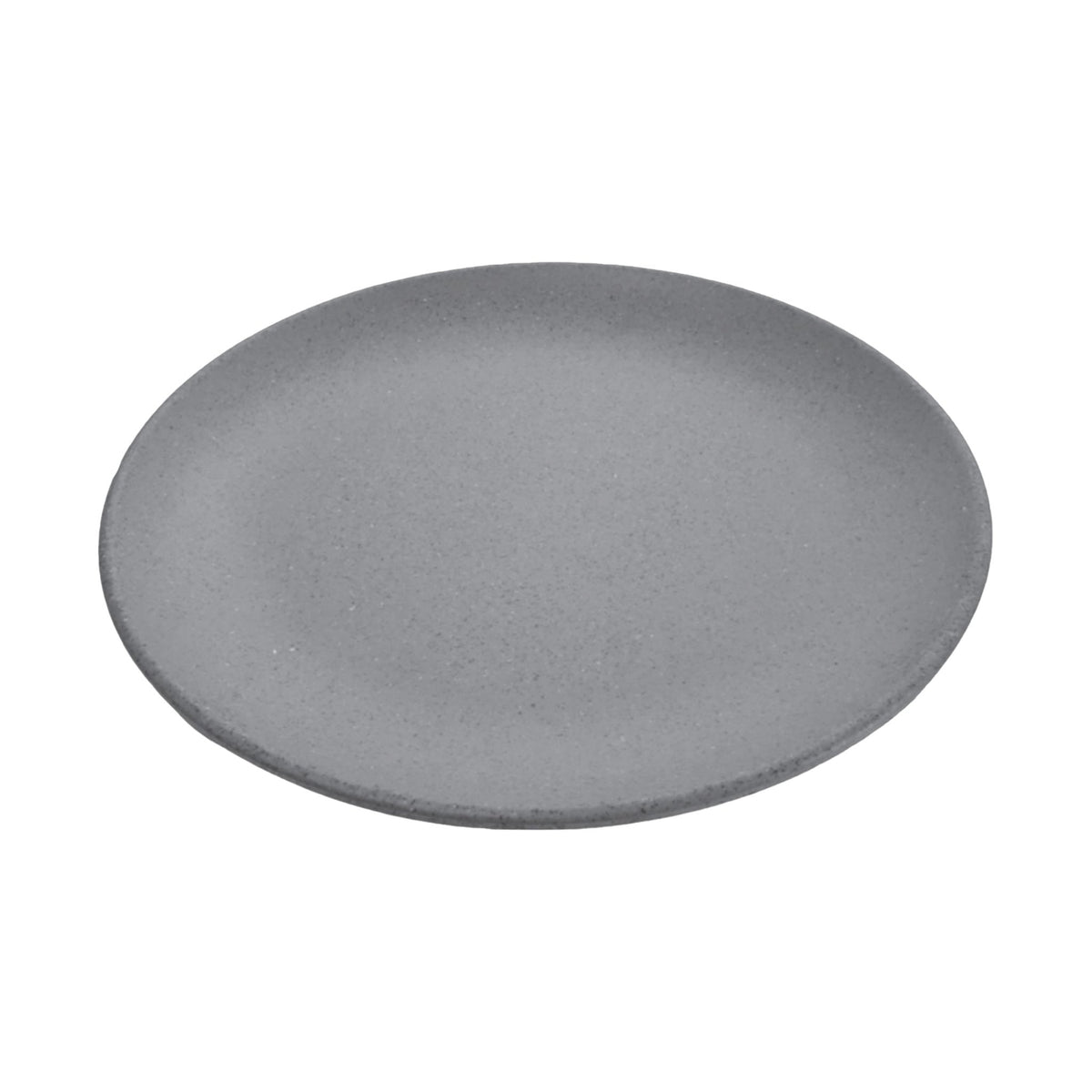 Plato de Lujo Liso de Melamina Gris Concassé 30 cm
