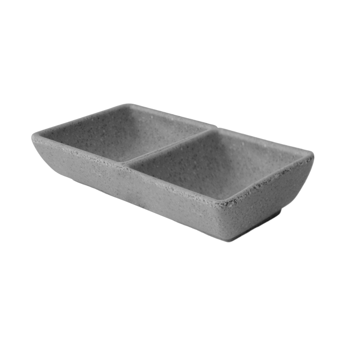 Salsera de Melamina con Compartimentos Concassé 2 (14 x 7 cm) Gris #Color_Gris