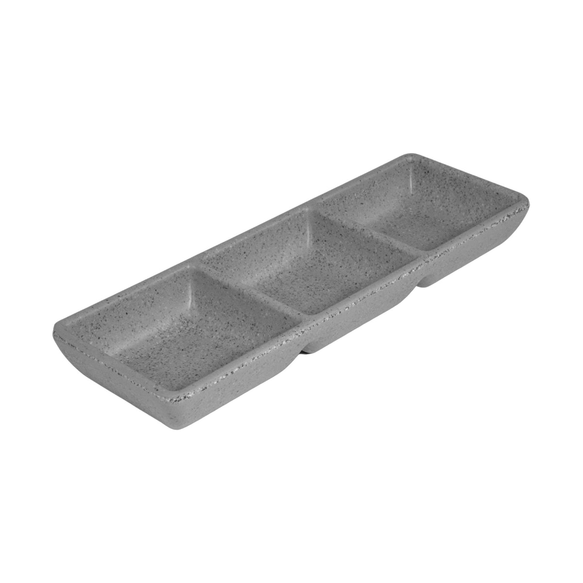 Salsera de Melamina con Compartimentos Concassé 3 (21 x 7 cm) Gris #Color_Gris