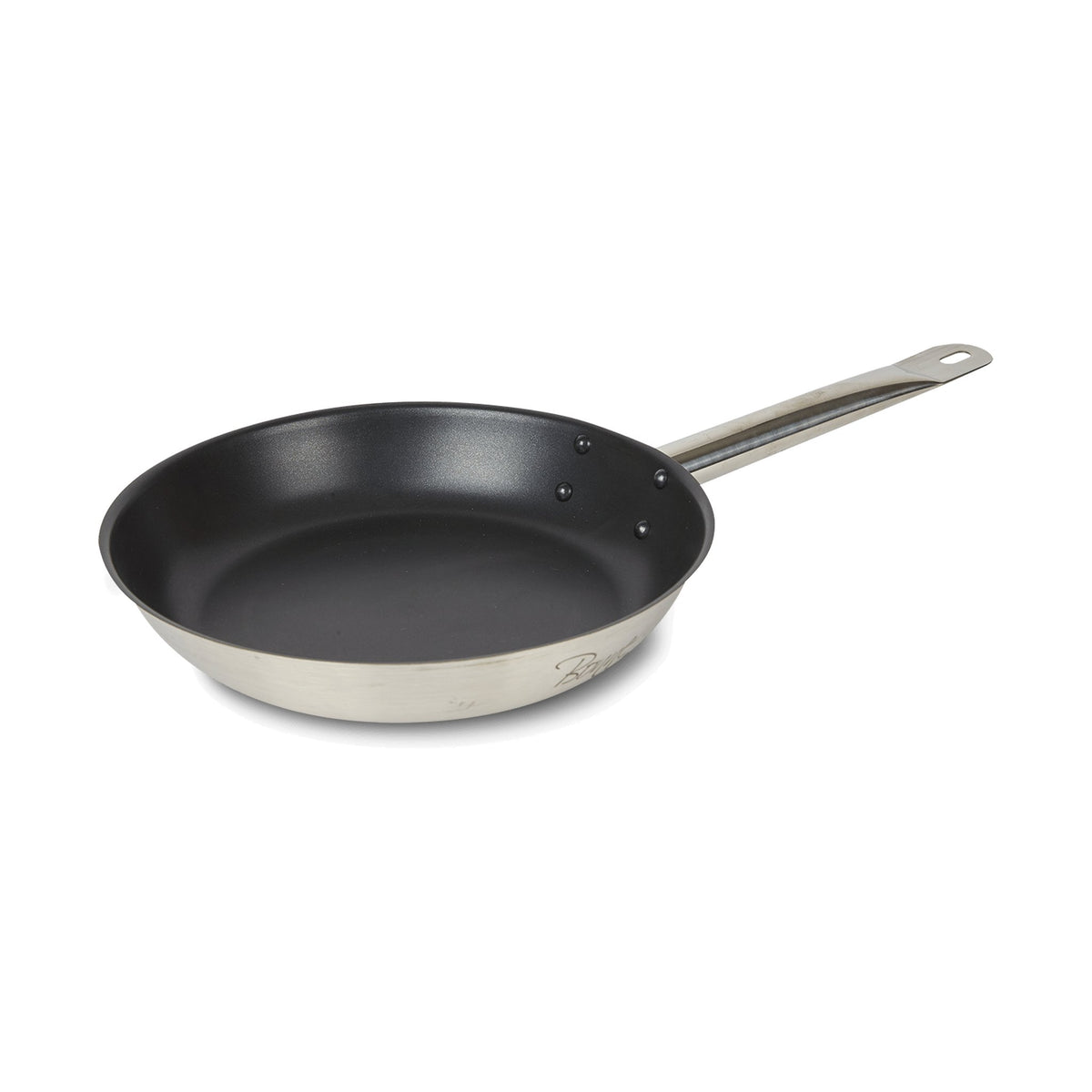 Sartén de Acero Inoxidable con Fondo Difusor Concassé 10" Antiadherente #Acabado_Antiadherente