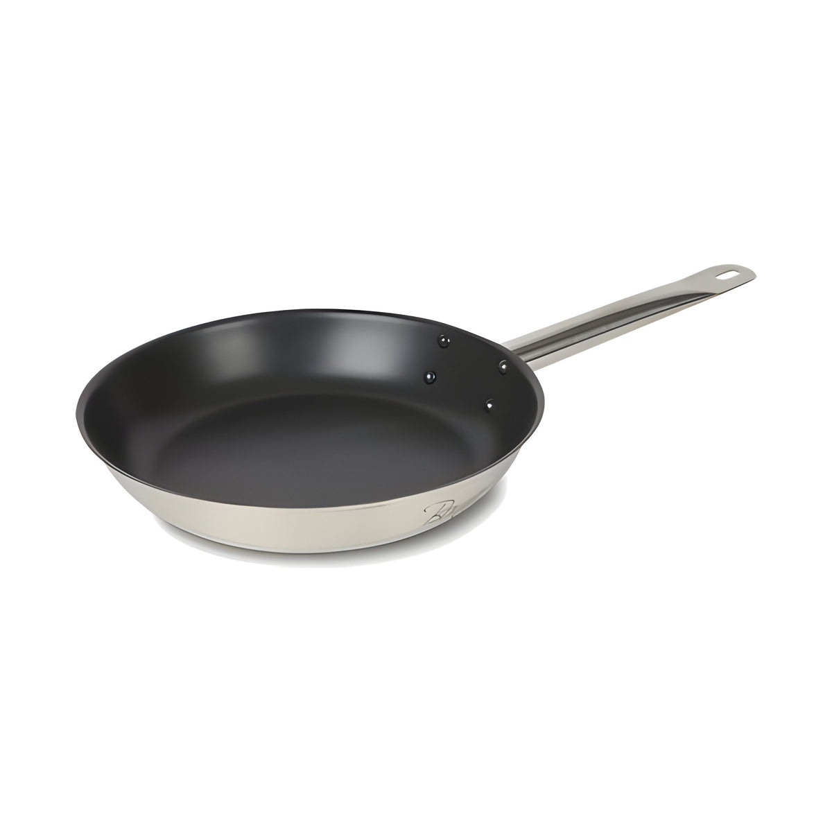 Sartén de Acero Inoxidable con Fondo Difusor Concassé 12" Antiadherente #Acabado_Antiadherente