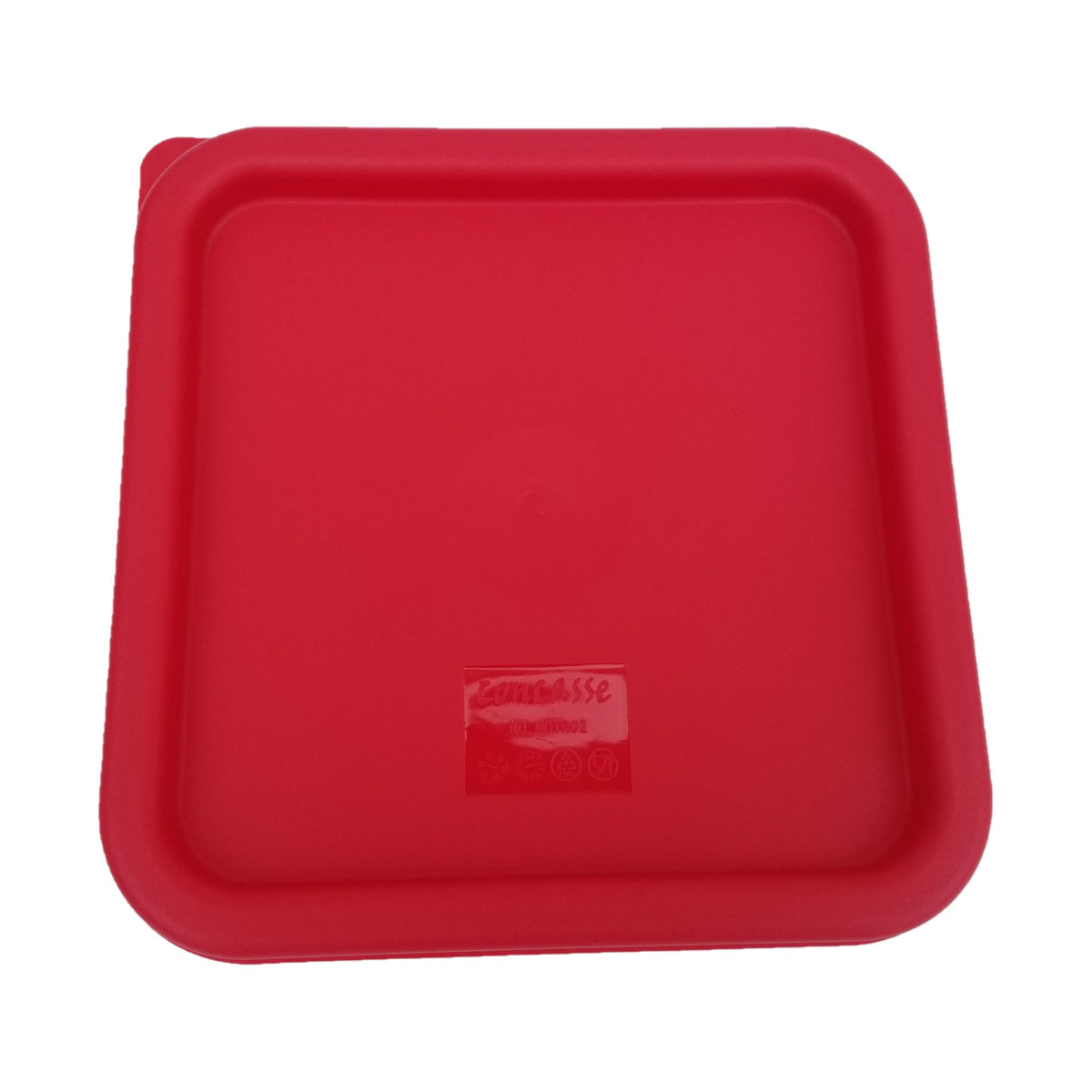 Tapa para Contenedor Cuadrado de Policarbonato Concassé 6 y 8 L (roja)