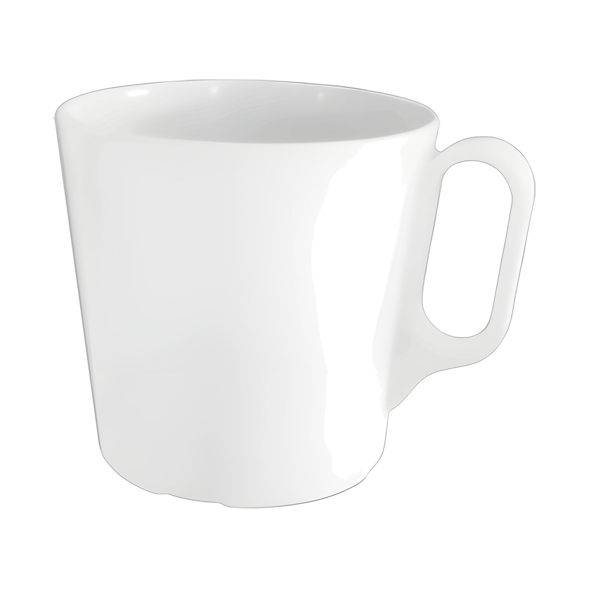 Taza Estibable de Melamina Concassé 9 x 8.8 cm Blanco #Color_Blanco