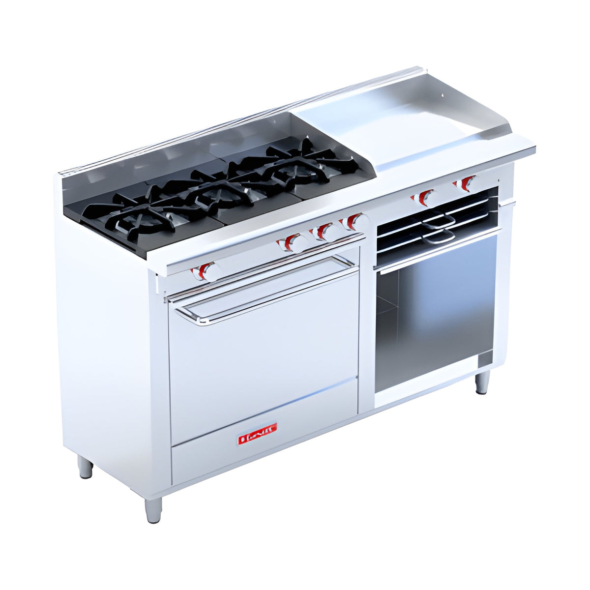 Estufa 3 Quemadores con Plancha y Horno Coriat EC-3-H-GRILL Petit de Piso · vista 2