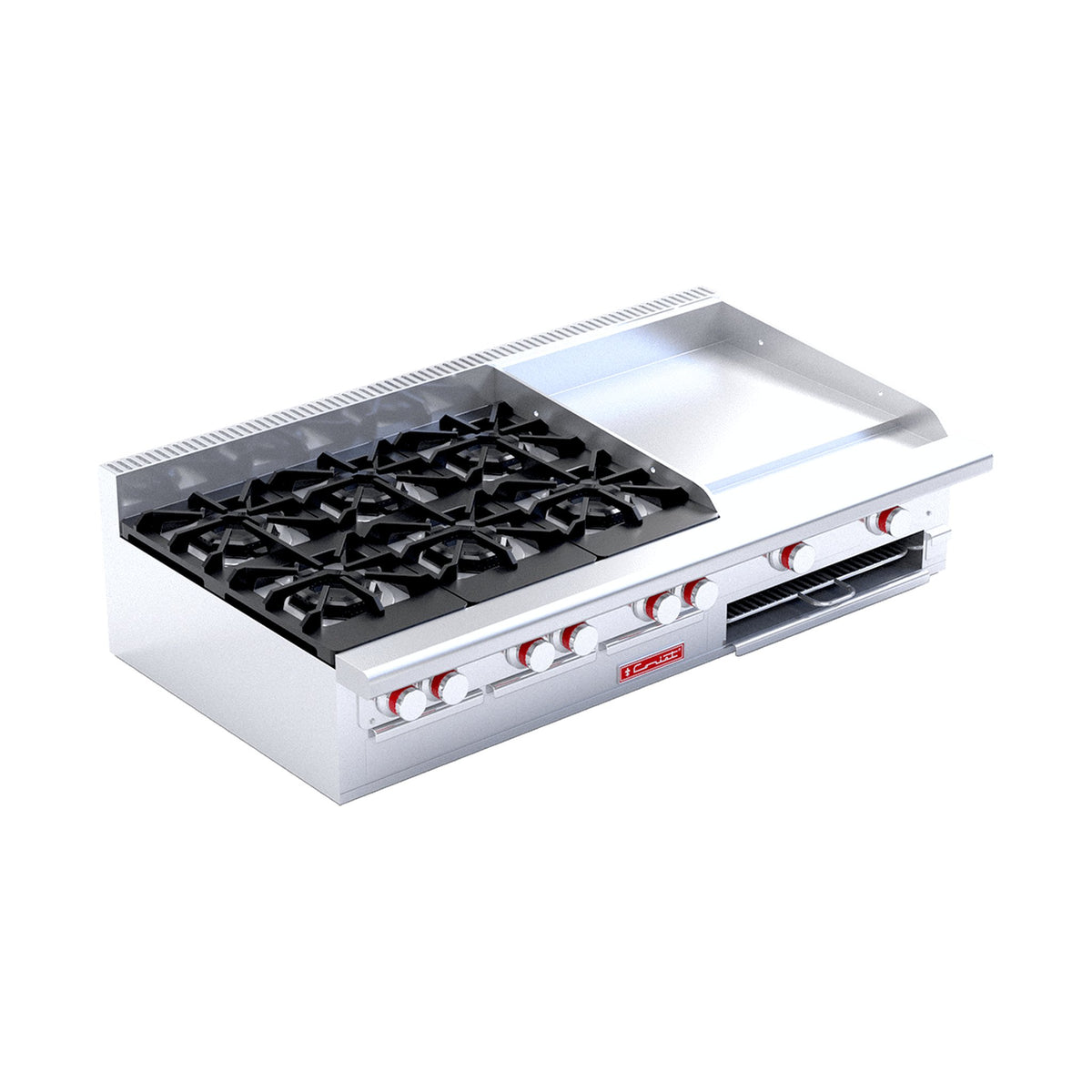 Estufa 6 Quemadores con Plancha Coriat EC-6-GRILL Máster de Mesa