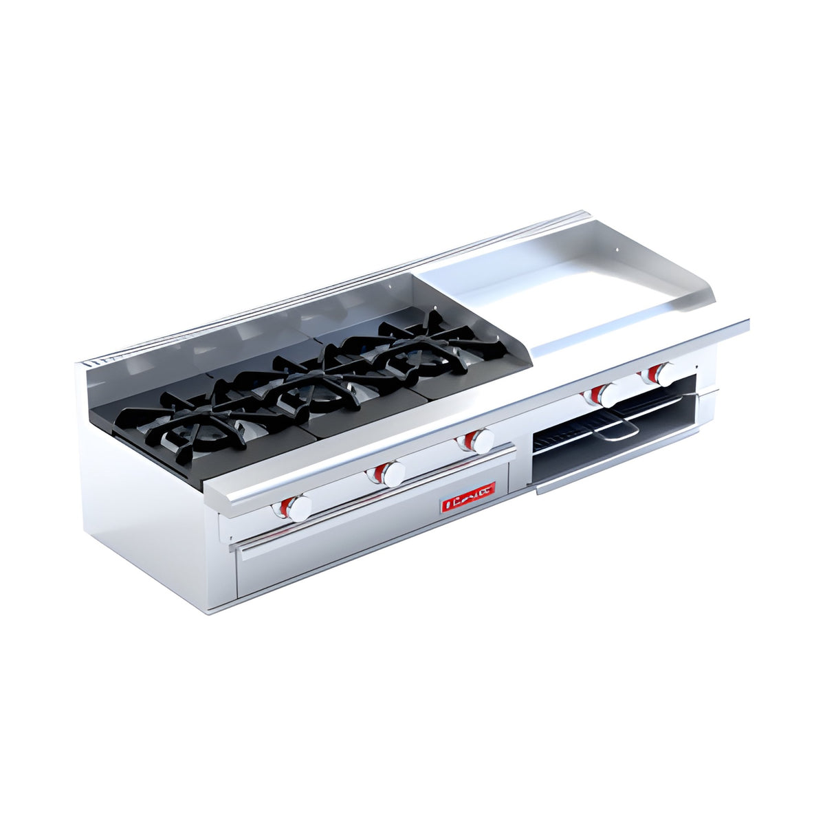 Estufa 3 Quemadores con Plancha Coriat EC-3-GRILL Petit de Mesa · vista 2