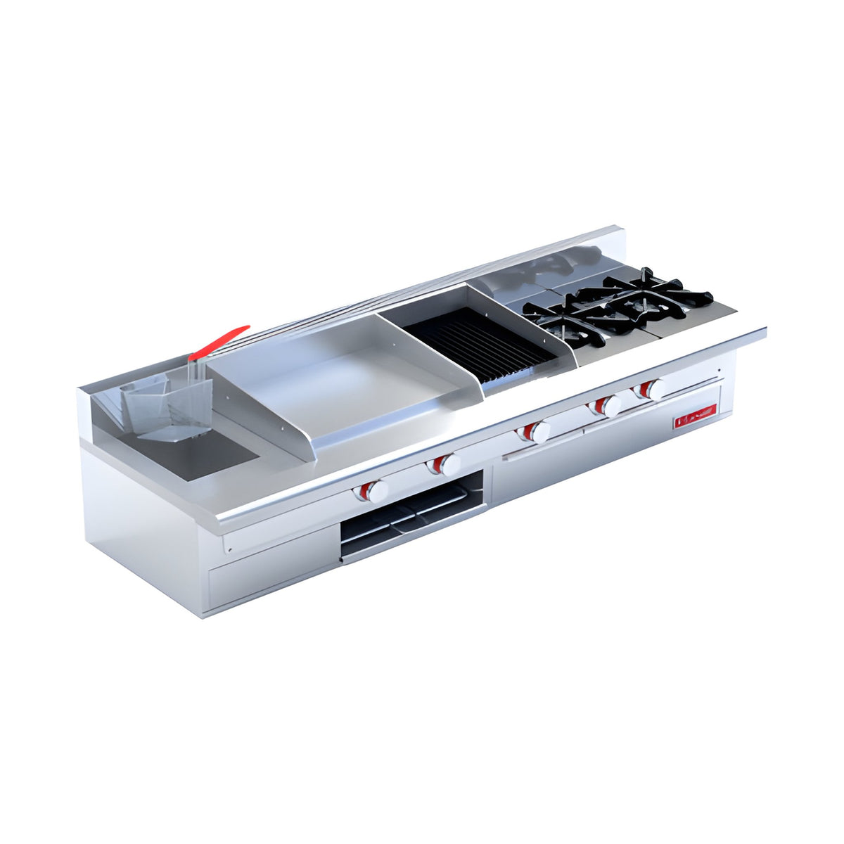 Estufa 2 Quemadores con Freidora, Plancha y Asador Coriat Múltiple Petit de Mesa · vista 2