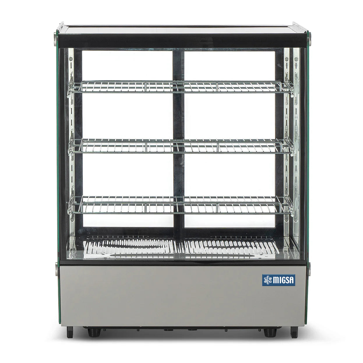 CW-195 MIGSA VITRINA REFRIGERADA CRISTAL RECTO - 4 NIVELES