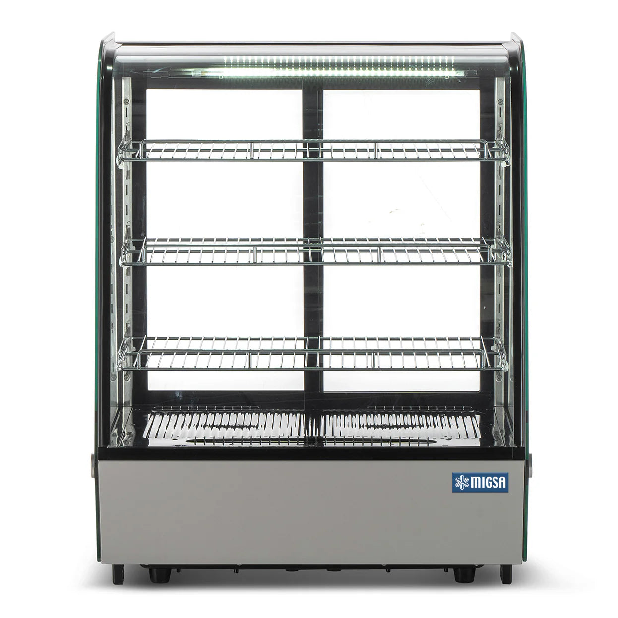 CW-295R MIGSA VITRINA REFRIGERADA CRISTAL CURVO - 4 NIVELES