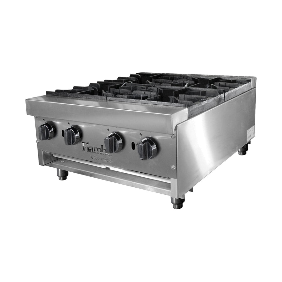 Parrilla de Acero Inoxidable Flambé 4 quemadores 24" (120,000 BTU)