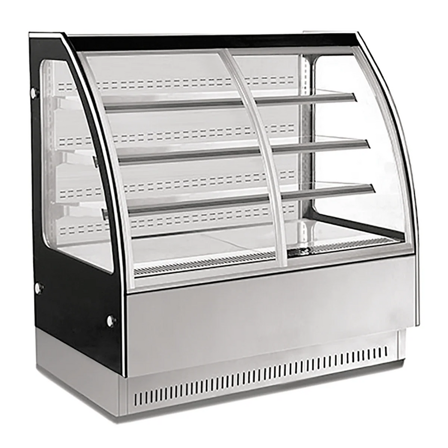 MIGSA GN-1500Y3 VITRINA REFRIGERADA TIPO MURAL CON 2 PUERTAS CURVAS