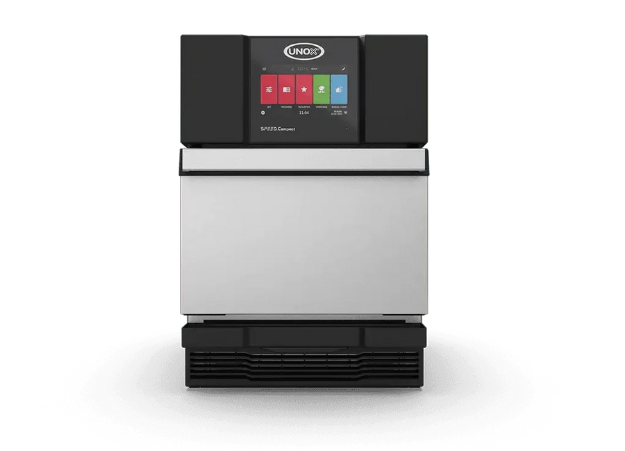 Horno Convección y Cocción Acelerada Eléctrico 1 Bandeja 30x30 cm SPEED.Compact™ ECO Unox XEMA-01NS-MCDS-AL