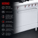 Estufa Múltiple a Gas, Asador, Plancha, Freidora, Horno Grande Coriat MULTIPLE TURBO MASTER DE PISO